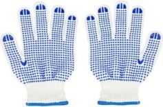 PVC-Dotted Cotton Gloves